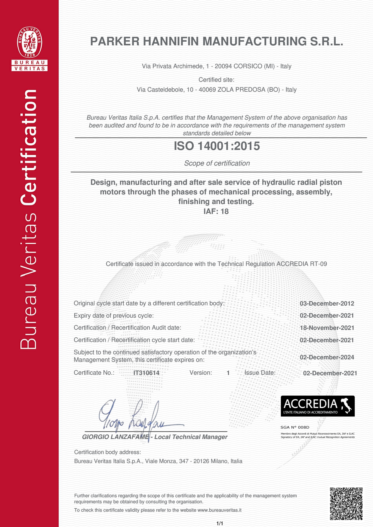 PMDE_Bologna_ISO_14001_Certificat